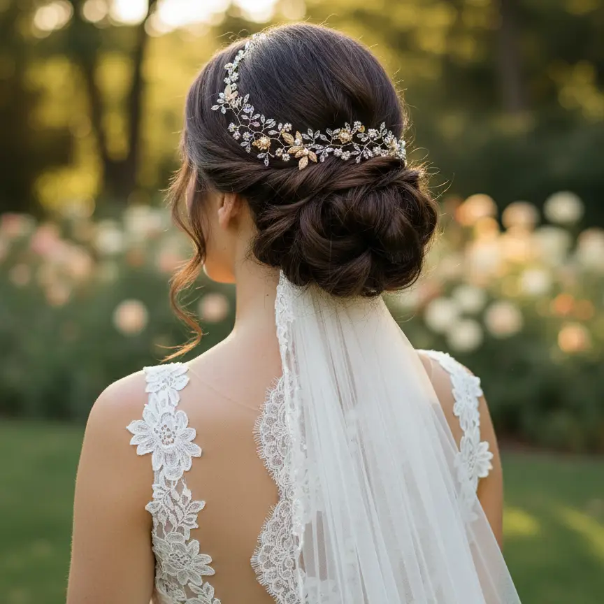 Tocado de novia elegante's photo #2