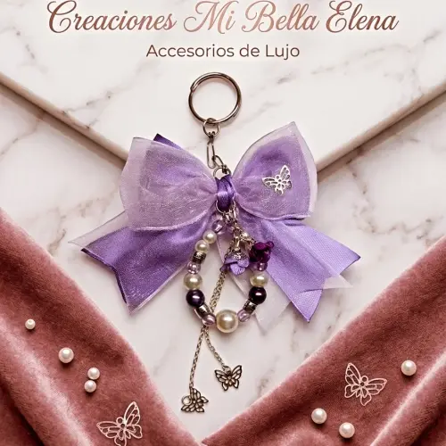 Llavero para bolso violeta's photo #1