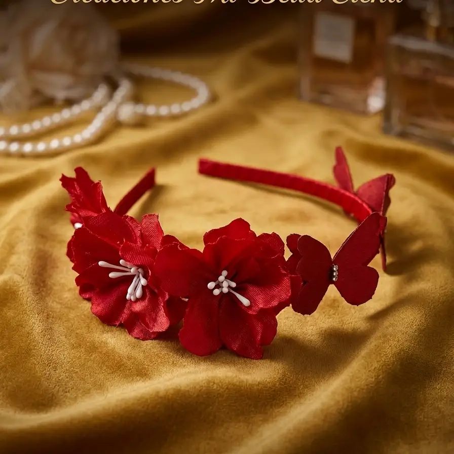 Cintillo flor pistilo mariposa — imagen 1