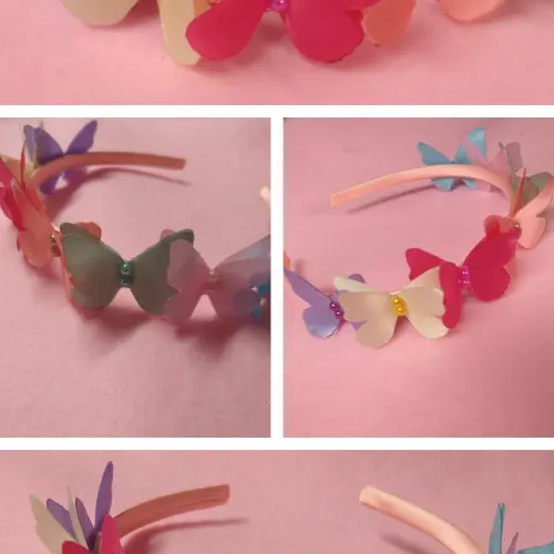 Cintillo mariposa artesanal — imagen 2