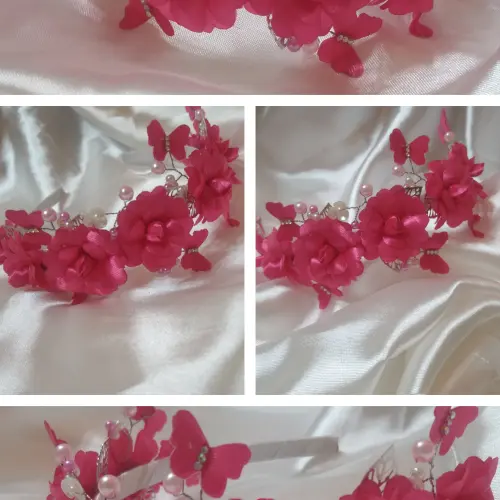 Cintillo rosas mariposas lujo(nuevo)'s photo #1