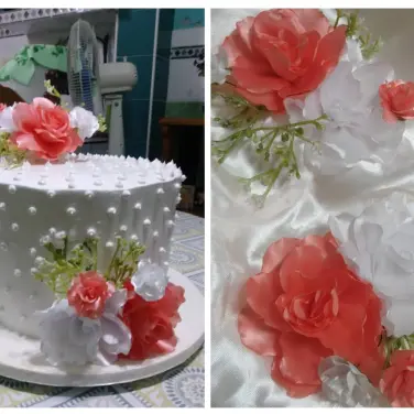 Set de tope cake rosas — imagen 2