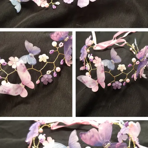 Diadema jardín encantado mariposas — imagen 1