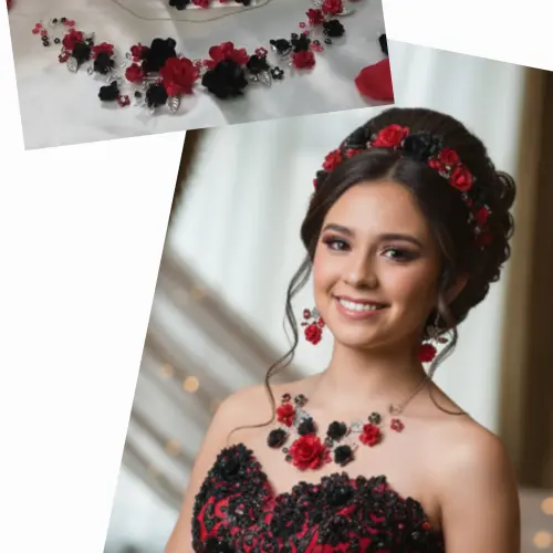 Set de tiara,aretes,gargantilla y corsage#1's photo #1