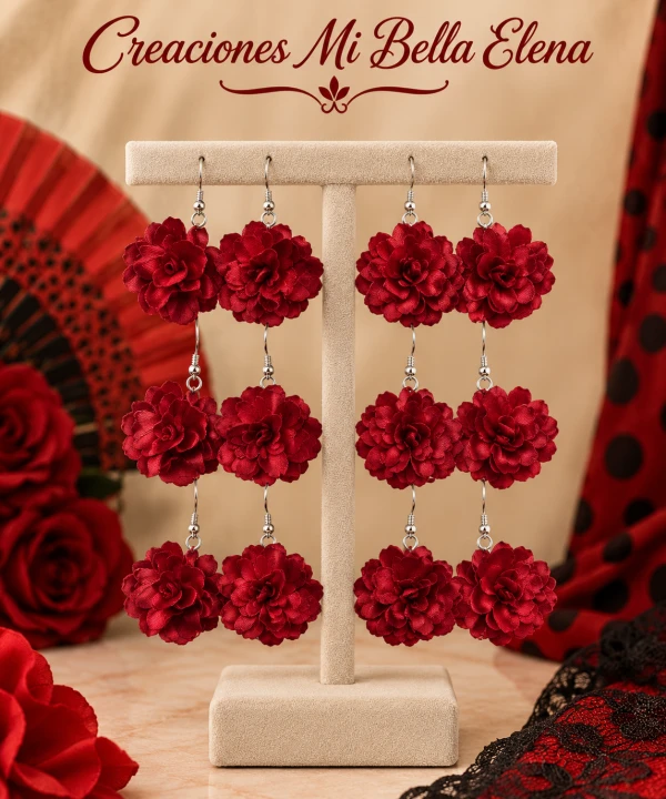 Aretes de.rosas's foto | Creaciones Mi Bella Elena |  BizneCubano