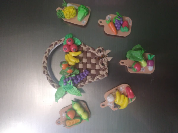 Cestas de.frutas y vegetales (imanes)'s foto | Creaciones Mi Bella Elena |  BizneCubano