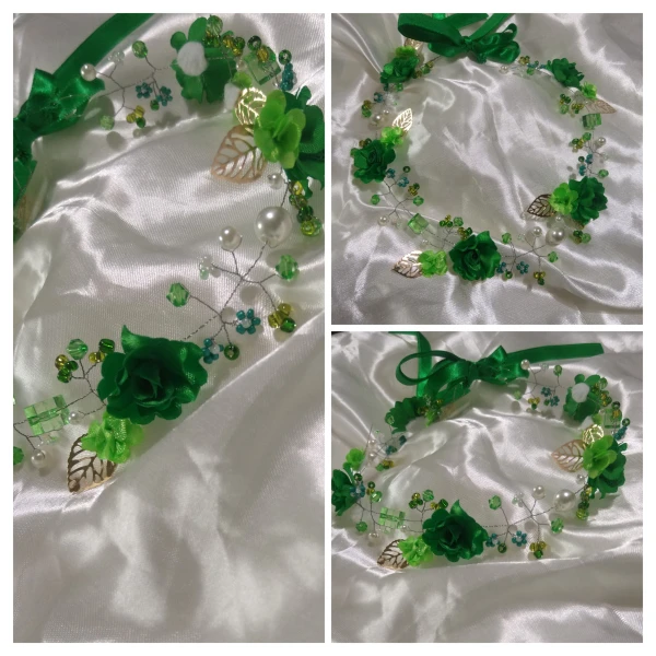 Tocado flor 💚 verde's foto | Creaciones Mi Bella Elena |  BizneCubano