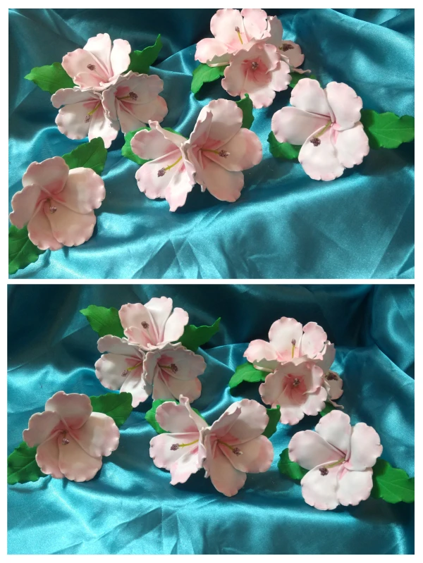 Flores hawaianas de foami's foto | Creaciones Mi Bella Elena |  BizneCubano