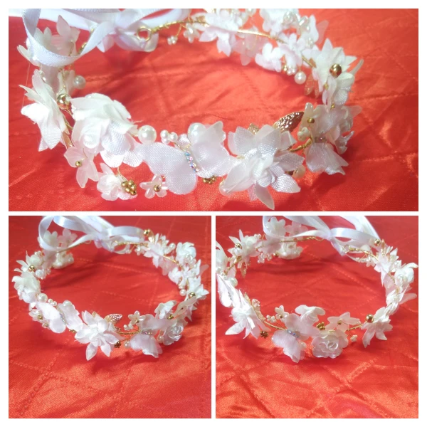 Diadema rosas y mariposas's foto | Creaciones Mi Bella Elena |  BizneCubano