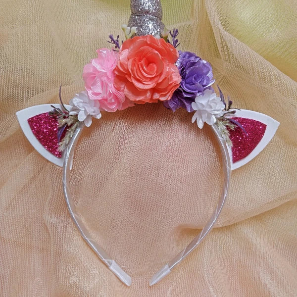 Cintillo unicornio nueva rosa (satín)'s foto | Creaciones Mi Bella Elena |  BizneCubano