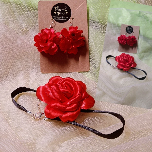 Choker y aretes conjunto's foto | Creaciones Mi Bella Elena |  BizneCubano