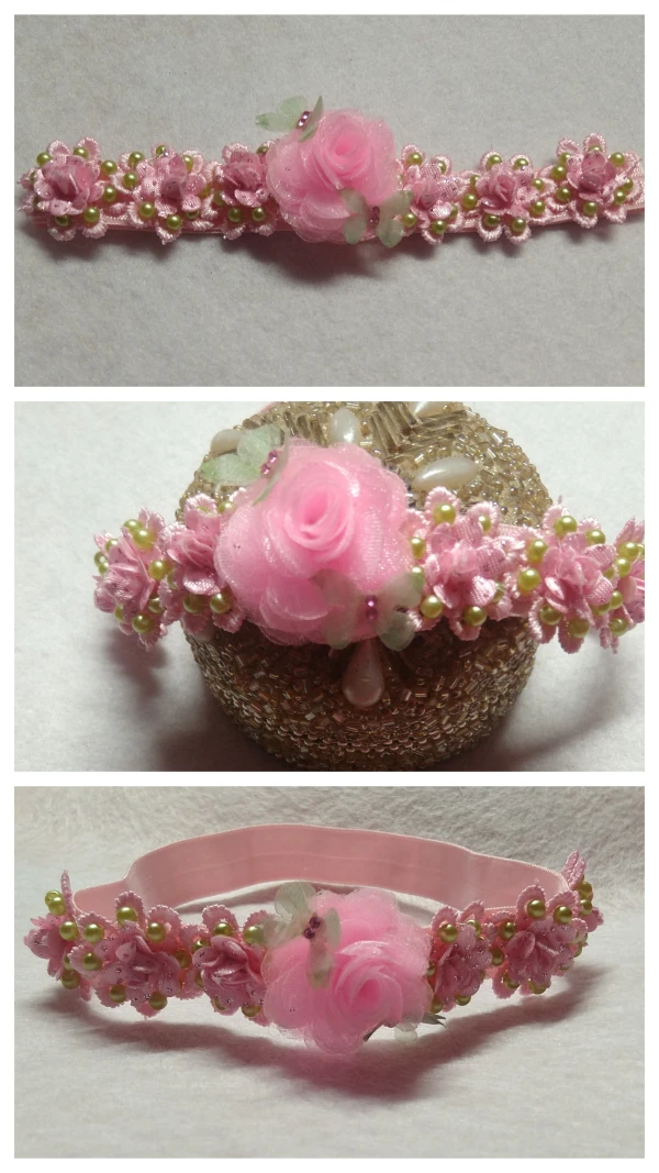 Cintillo Rosa elegante recién nacido's foto | Creaciones Mi Bella Elena |  BizneCubano