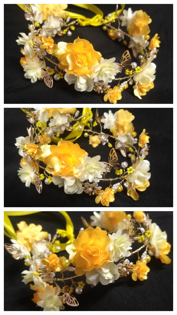 Diadema de aro amarilla's foto | Creaciones Mi Bella Elena |  BizneCubano