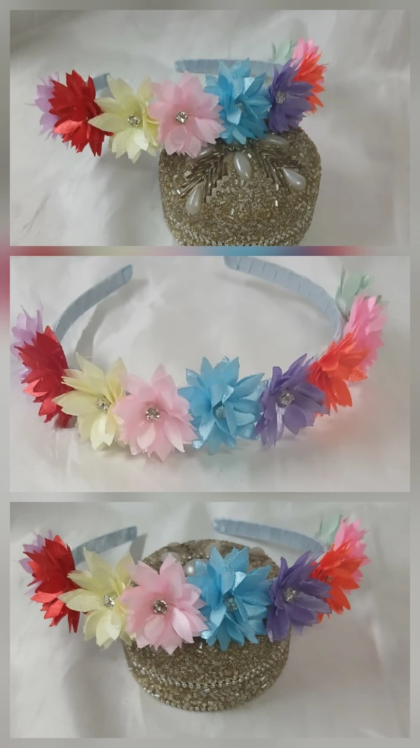 Cintillo arcoiris flor nueva's foto | Creaciones Mi Bella Elena |  BizneCubano