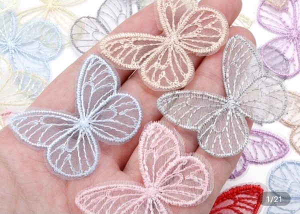 Mariposas organza multicolor's foto | Creaciones Mi Bella Elena |  BizneCubano