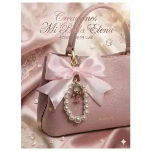 Llavero coquette bolso rosado miniatura 2