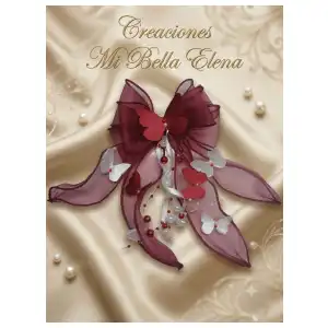 Maxilazo coquette estilo francés mariposas talla M miniatura 2