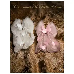 Maxilazo coquette estilo francés mariposas talla M miniatura 5