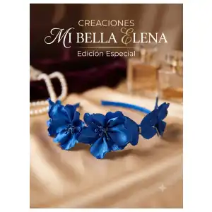 Cintillo flor pistilo mariposa miniatura 2