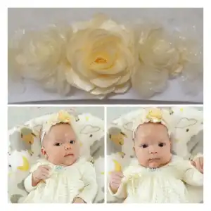 Cintillo bebe rosa glamour miniatura 1