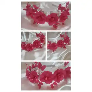 Cintillo rosas mariposas lujo(nuevo) miniatura 1