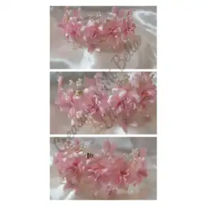 Cintillo rosas mariposas lujo(nuevo) miniatura 2