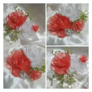 Set de tope cake rosas miniatura 1