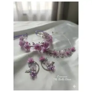 Set de tiara,aretes,gargantilla #2 miniatura 1